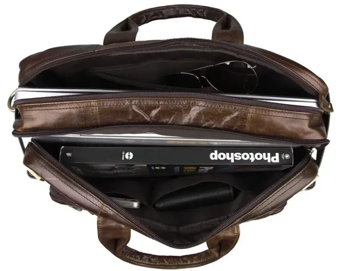 Сумка чоловіча Vintage 14074 Коричнева