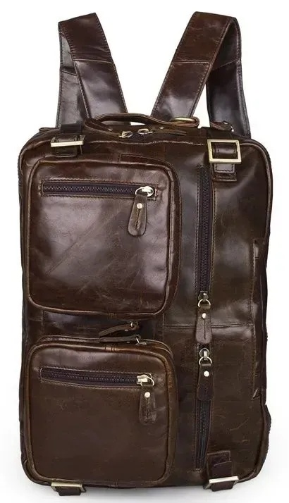 Сумка чоловіча Vintage 14074 Коричнева