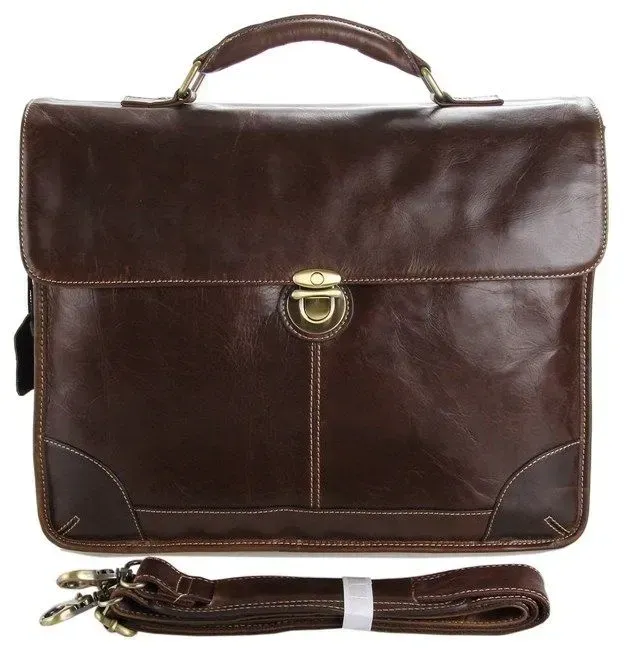 Сумка чоловіча Vintage 14085 для ноутбука Коричнева