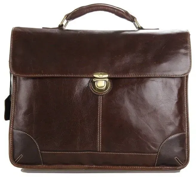 Сумка чоловіча Vintage 14085 для ноутбука Коричнева