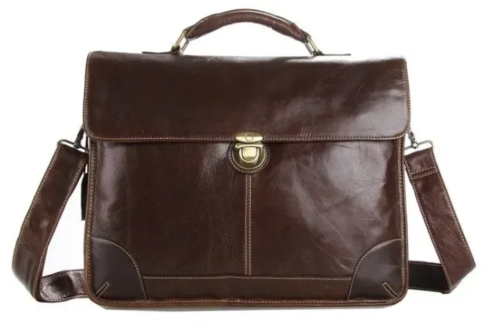 Сумка чоловіча Vintage 14085 для ноутбука Коричнева