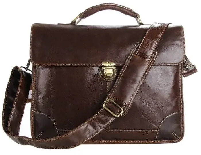 Сумка чоловіча Vintage 14085 для ноутбука Коричнева