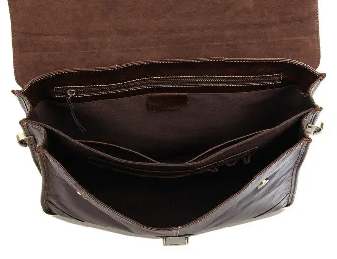 Сумка чоловіча Vintage 14085 для ноутбука Коричнева
