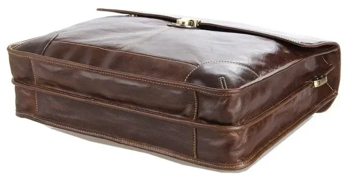 Сумка чоловіча Vintage 14085 для ноутбука Коричнева