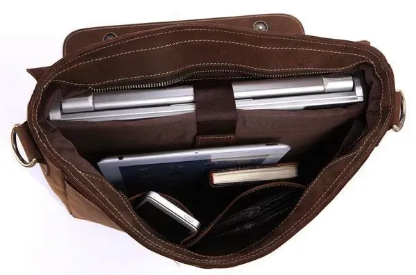 Портфель Vintage 14092 у вінтажному стилі Коричневий