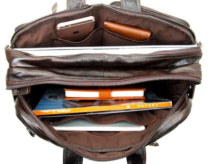 Сумка чоловіча Vintage 14106 трансформер Коричнева