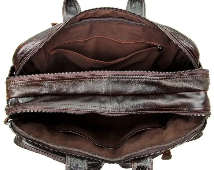 Сумка чоловіча Vintage 14106 трансформер Коричнева