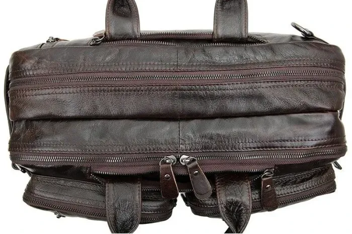 Сумка чоловіча Vintage 14106 трансформер Коричнева