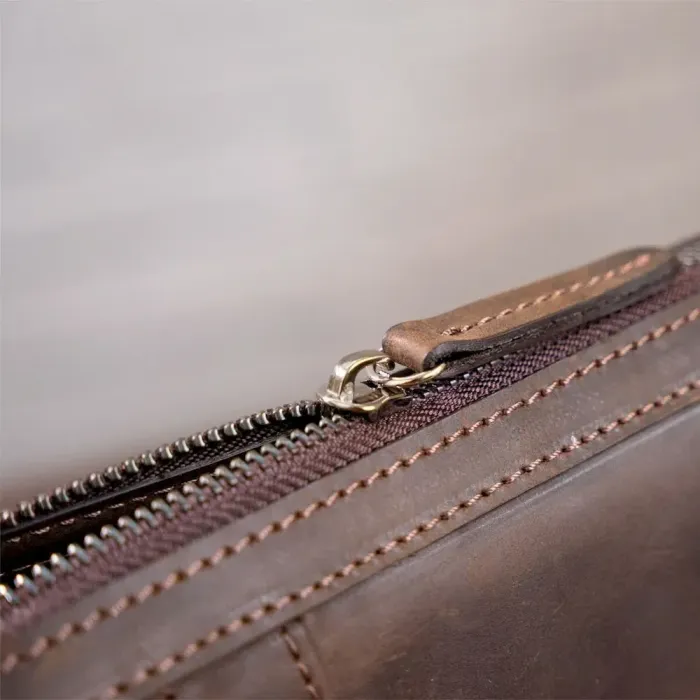 Сумка чоловіча SHVIGEL 11099 шкіряна Коричнева