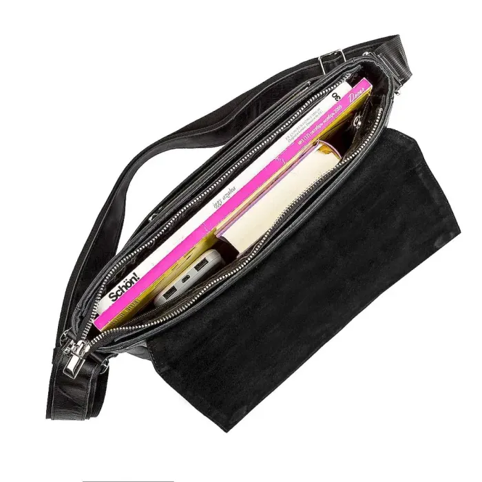 Сумка SHVIGEL 11130 шкіряна Чорна