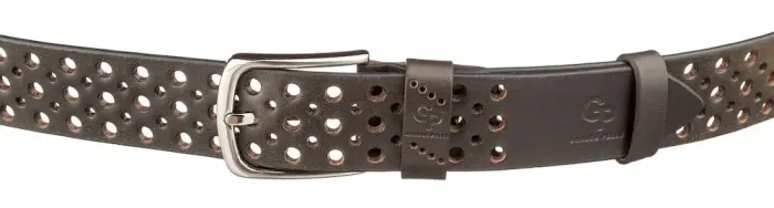 Ремінь Grande Pelle 11133 джинсовий Коричневий