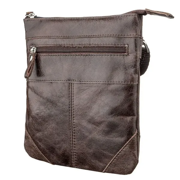 Сумка SHVIGEL 11136 із натуральної шкіри Коричнева