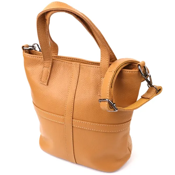 Стильна жіноча сумка з натуральної шкіри Vintage 22994 Рудий