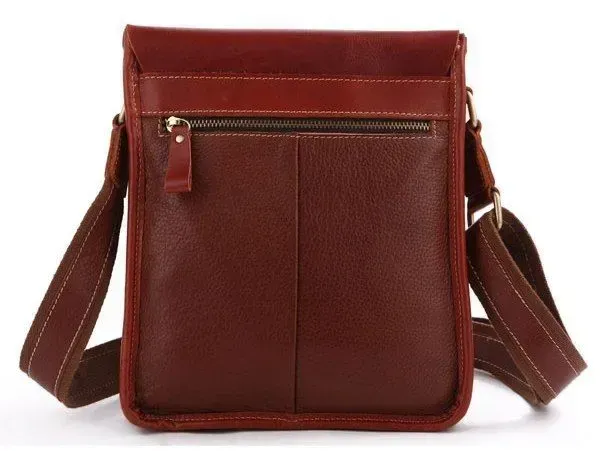 Сумка чоловіча Vintage 14157 шкіряна Коричнева