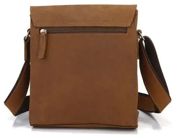 Сумка чоловіча Vintage 14159 із вінтажної шкіри Коричнева