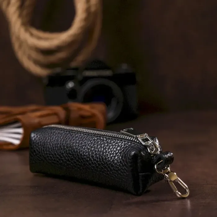 Шкіряна ключниця унісекс Shvigel 16536 Чорний