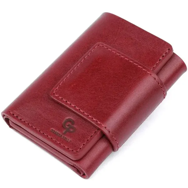 Практичний жіночий портмоне Grande Pelle 11574 Бордовий