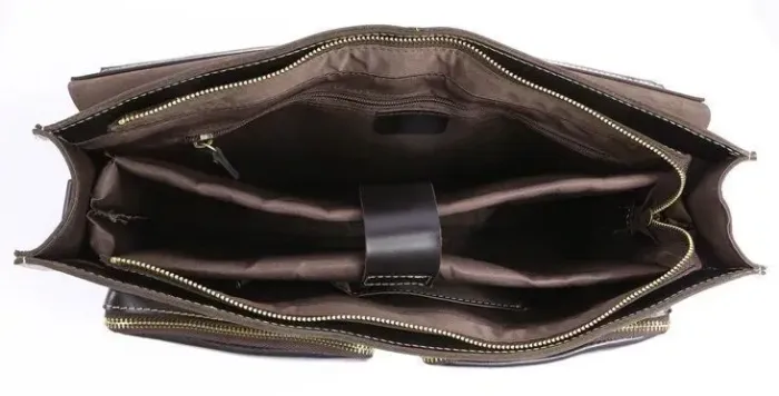 Портфель Vintage 14205 шкіряний Чорний