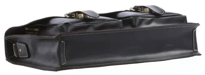 Портфель Vintage 14205 шкіряний Чорний