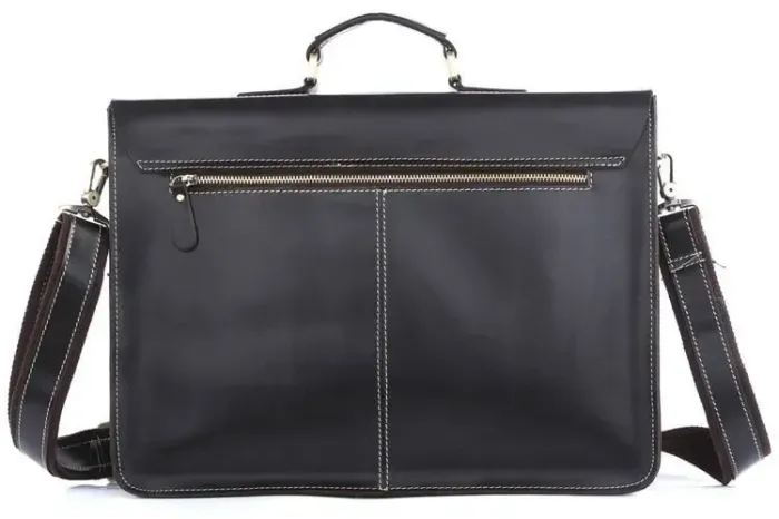 Портфель Vintage 14205 шкіряний Чорний