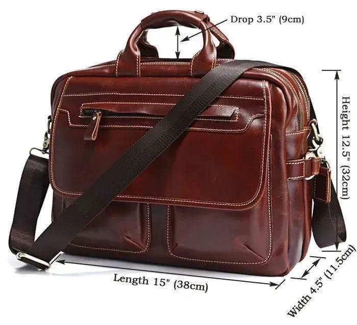 Портфель Vintage 14209 Коричневий