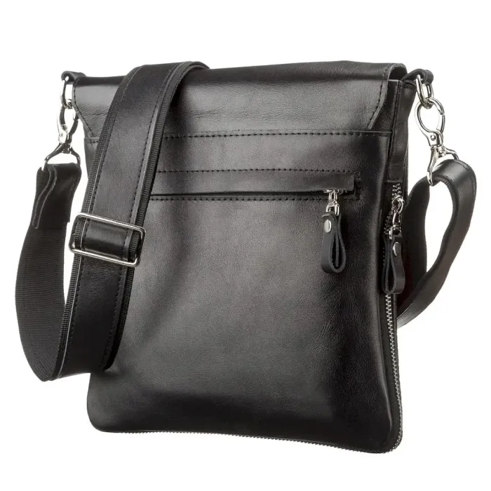 Сумка SHVIGEL 11124 із натуральної шкіри Чорна