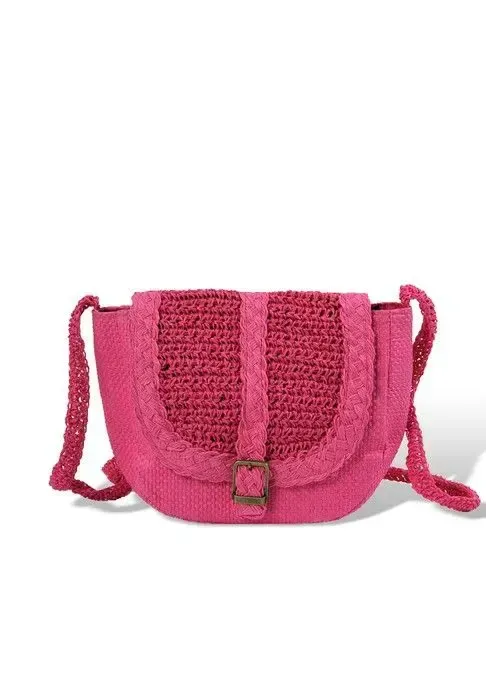 Сумка Жіноча Пляжна Luxeva Плетенка 6656 pink