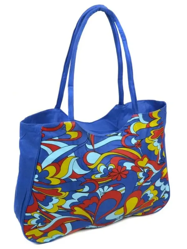 Сумка Жіноча Пляжна текстиль LUXEVA /1323 blue