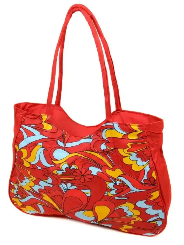 Сумка Жіноча Пляжна текстиль LUXEVA /1323 red