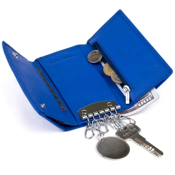 Ключниця-гаманець унісекс ST Leather 19225 Синя