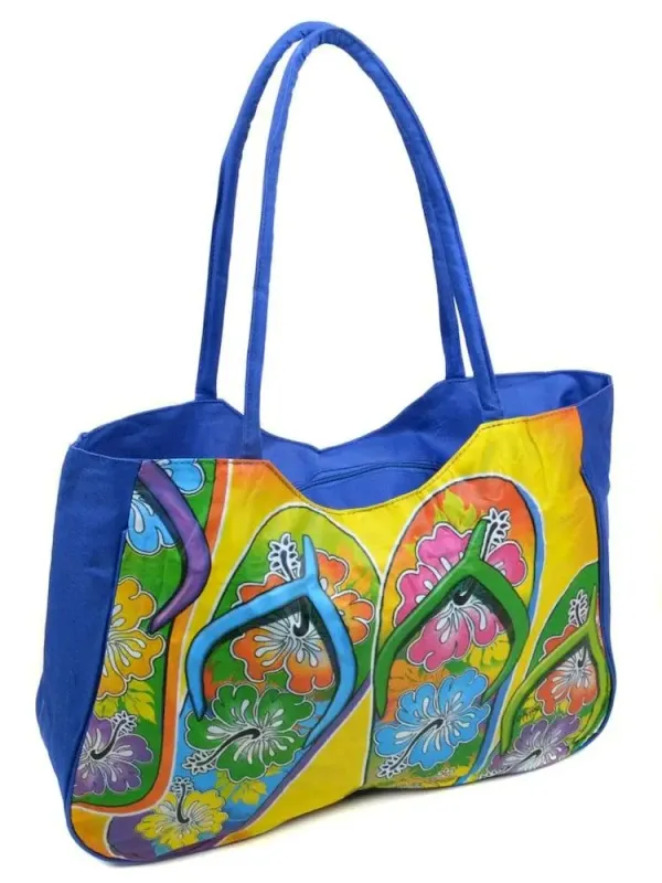 Сумка Женская Пляжная текстиль LUXEVA /1327 blue