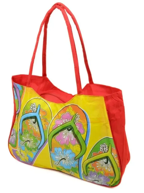 Сумка Жіноча Пляжна текстиль LUXEVA /1327 red