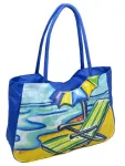 Сумка Жіноча Пляжна текстиль LUXEVA /1328 blue