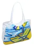 Сумка Жіноча Пляжна текстиль LUXEVA /1328 white