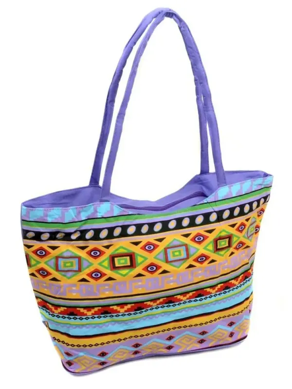 Сумка Жіноча Пляжна текстиль LUXEVA /1340 purple
