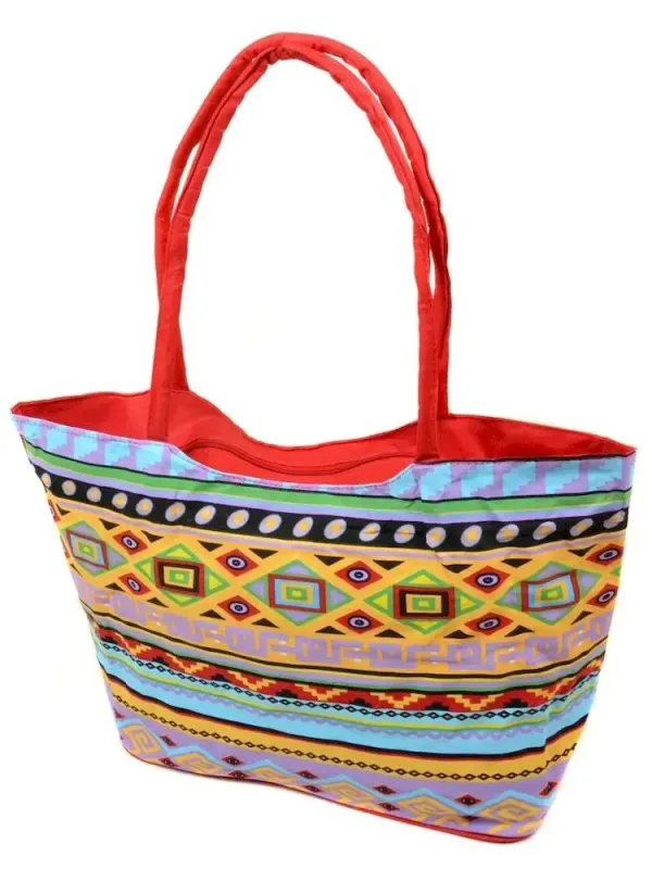 Сумка Женская Пляжная текстиль LUXEVA /1340 red