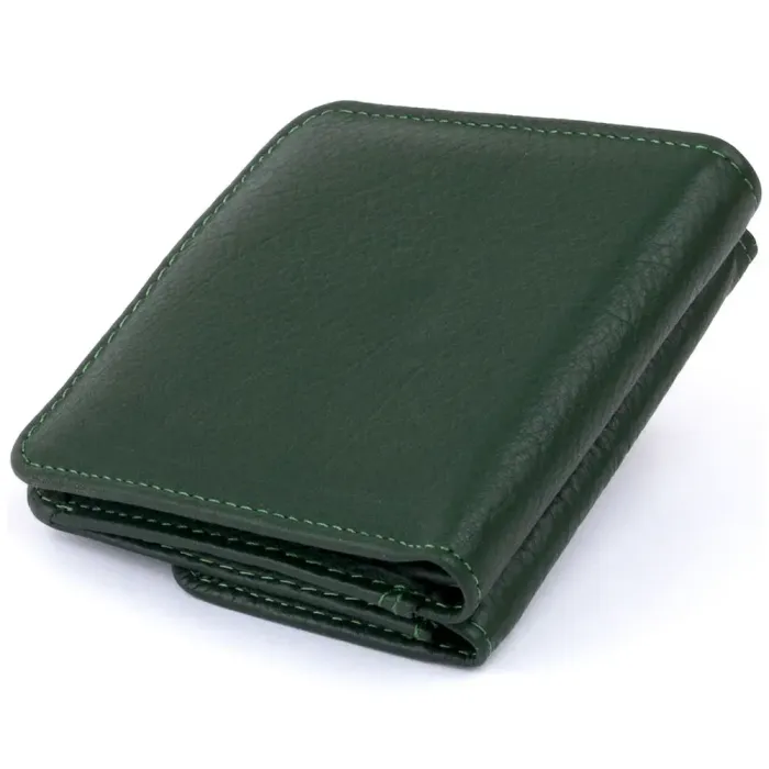 Маленький гаманець на кнопці жіночий ST Leather 19233 Зелений