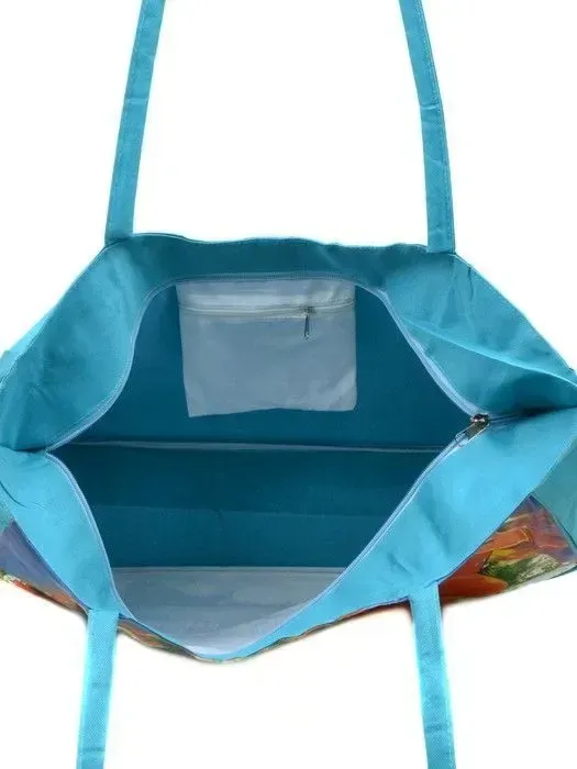 Сумка Женская Пляжная текстиль LUXEVA 1329 white