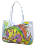 Сумка Жіноча Пляжна текстиль LUXEVA 1329 white