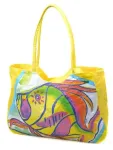 Сумка Жіноча Пляжна текстиль LUXEVA 1329 yellow