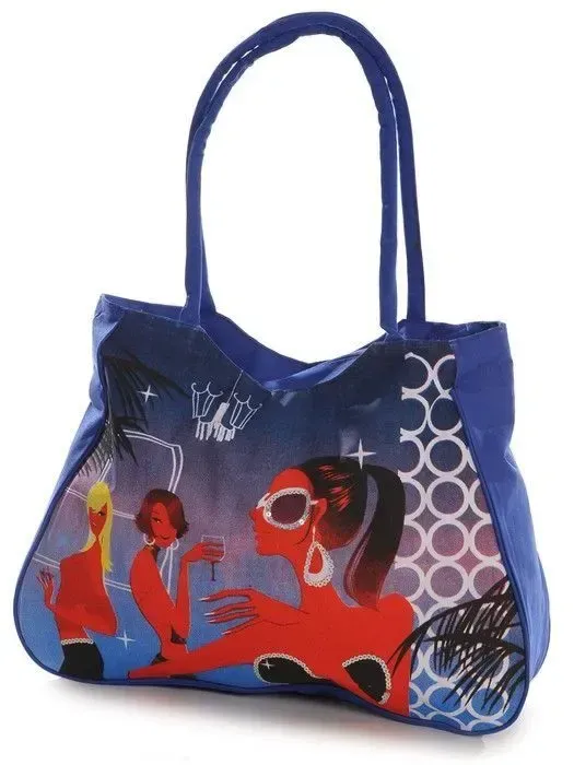 Сумка Женская Пляжная текстиль LUXEVA 86108 blue