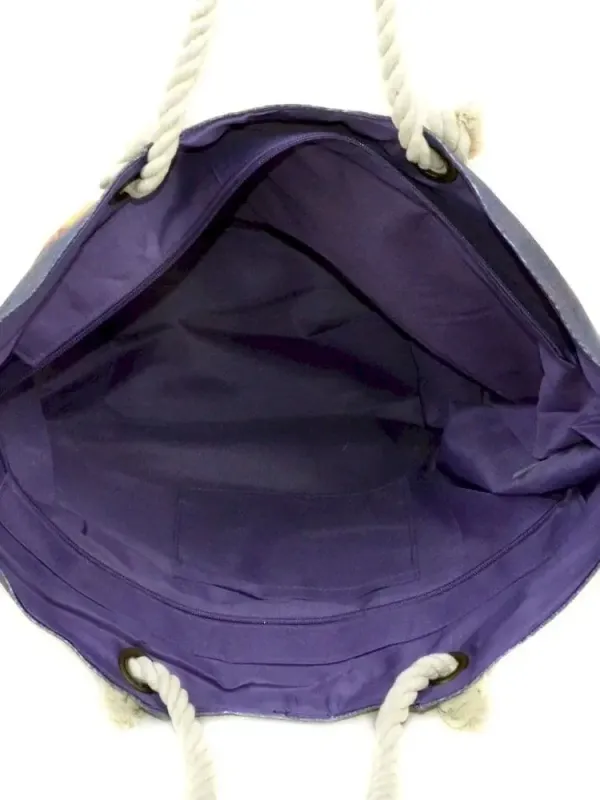 Сумка Женская Пляжная текстиль Luxeva PC 9140-1 navi печать