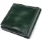 Компактний гаманець у дві складення з натуральної гладкої шкіри GRANDE PELLE 22946 Зелений