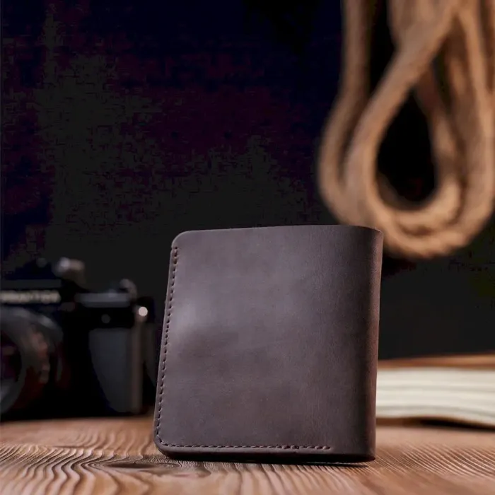 Урожай шкіряний портмоне Shvigel 16601 Коричневий