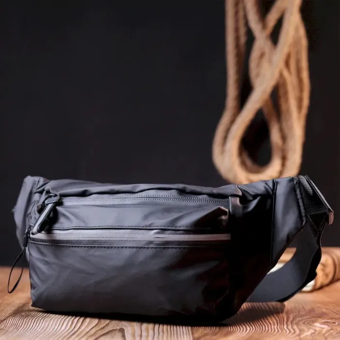 Бананка мужская из нейлона Vintage 20577 Черный