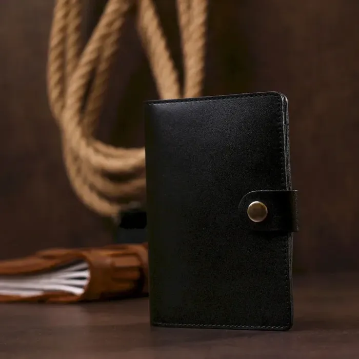 Зручний чоловічий тревел-кейс із натуральної шкіри Shvigel 16523 Чорний