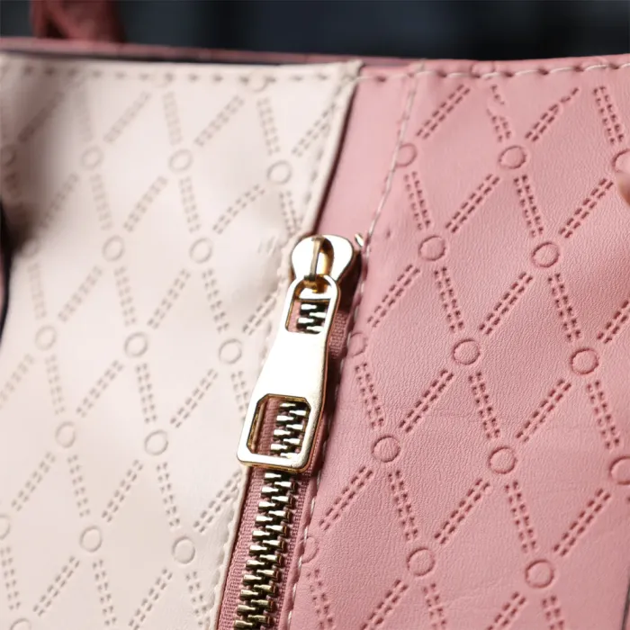 Стильна жіноча сумка на літо з якісної екошкіри Vintage 15130 Рожевий