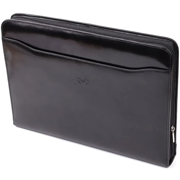 Оригінальна папка з блокнотом із гладкої натуральної шкіри Tony Perotti 20850_1 (1278L nero) Чорний