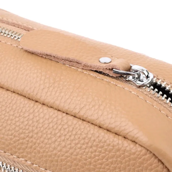 Жіноча сумка крос-боді з натуральної шкіри Vintage 15139 Бежевий