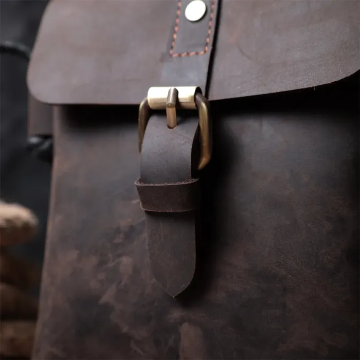 Вінтажна сумка через плече з натуральної шкіри Vintage 15084 Коричневий